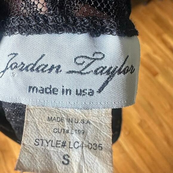 Jordan Taylor Black Lace Mesh Hooded Cover-Up – Long Sleeve, Beach Chic - Picture 7 of 8